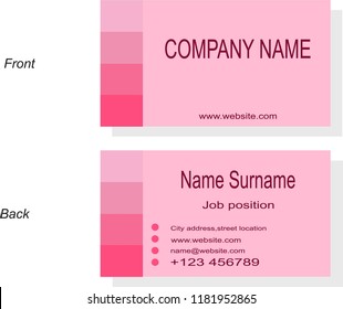 business card. simple card.