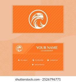 business card. simple business card design with logo decoration and ornaments