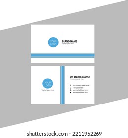 BUSINESS CARD. SIMPLE DESIGN. MODERN OUTLOOK