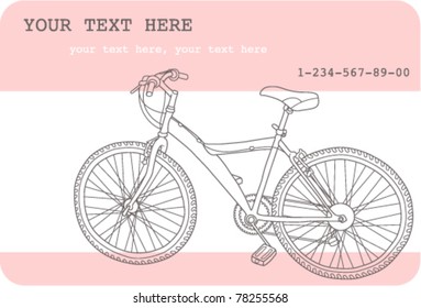 business card with sport motif