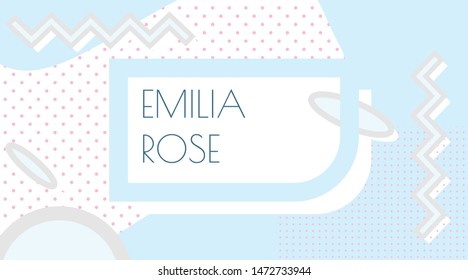 Business card temolate. Minimalistic, creative personal card design with shapes