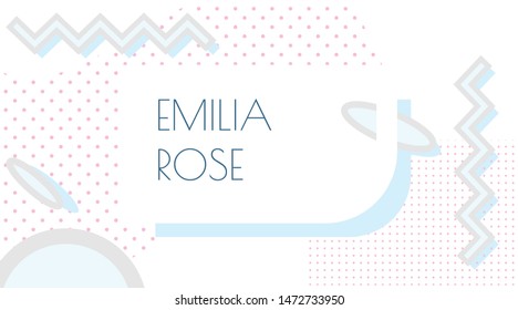 Business card temolate. Minimalistic, creative personal card design with shapes