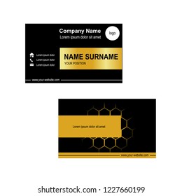 Business card template