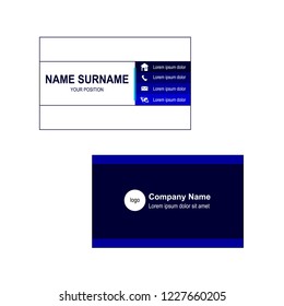 Business card template