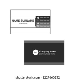 Business card template