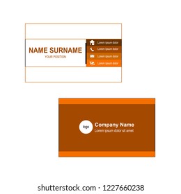 Business card template