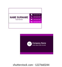 Business card template