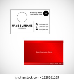 Business card template