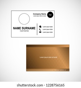 Business card template