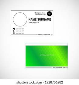 Business card template