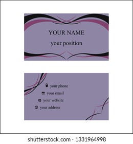 business card template