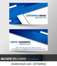 Business card, template