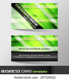 Business card, template