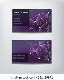 Business card template