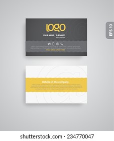 Business card template.