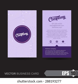 business card template