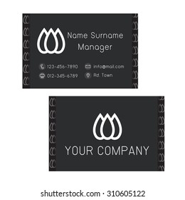 business card template