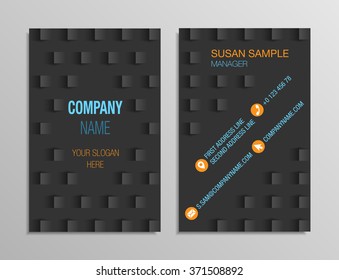 business card template