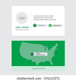 Business card template
