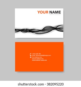 Business card template.