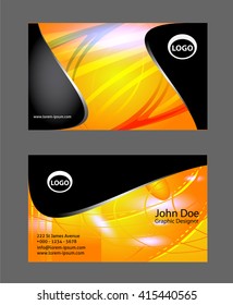 Business card template
