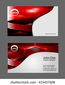 Business card template
