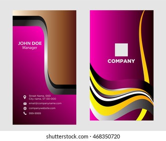 Business card template
