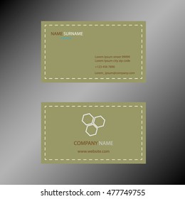 Business card template