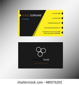 Business card template.