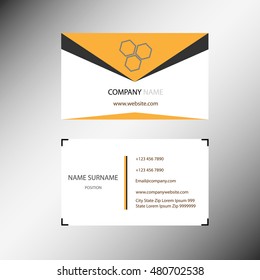 Business card template.