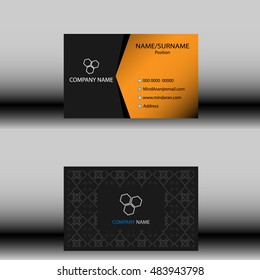 Business card template.
