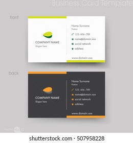 Business card template