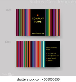 Business card template