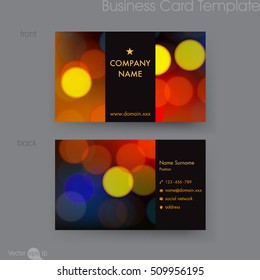 Business card template