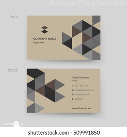 Business card template