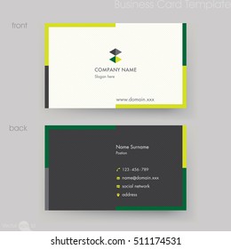 Business card template