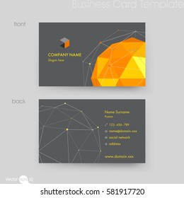 Business card template