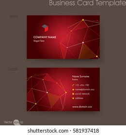 Business card template