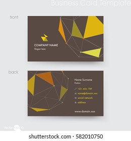 Business card template