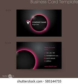 Business card template