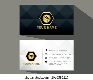 business card template 3d letter logotype contrast decor . eps vector illustration