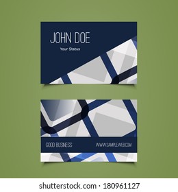 Business Card Template with Abstract Background