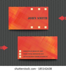 Business card template abstract background. Eps10 Vector illustration