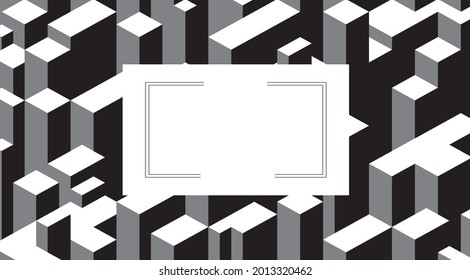 Una plantilla de tarjeta de visita con un fondo abstracto. Para ilustraciones conceptuales de negocios y presentaciones