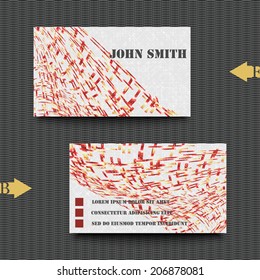 Business card template abstract background. Eps10 Vector illustration