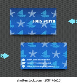 Business card template abstract background. Eps10 Vector illustration