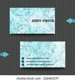 Business card template with abstract background. Eps10 Vector illustration