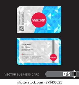 business card template with abstract background