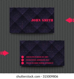 Business card template with abstract background.  Eps10 Vector illustration

