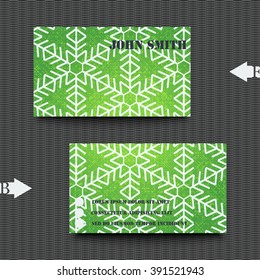 Business card template with abstract background. Eps 10 Vector illustration
